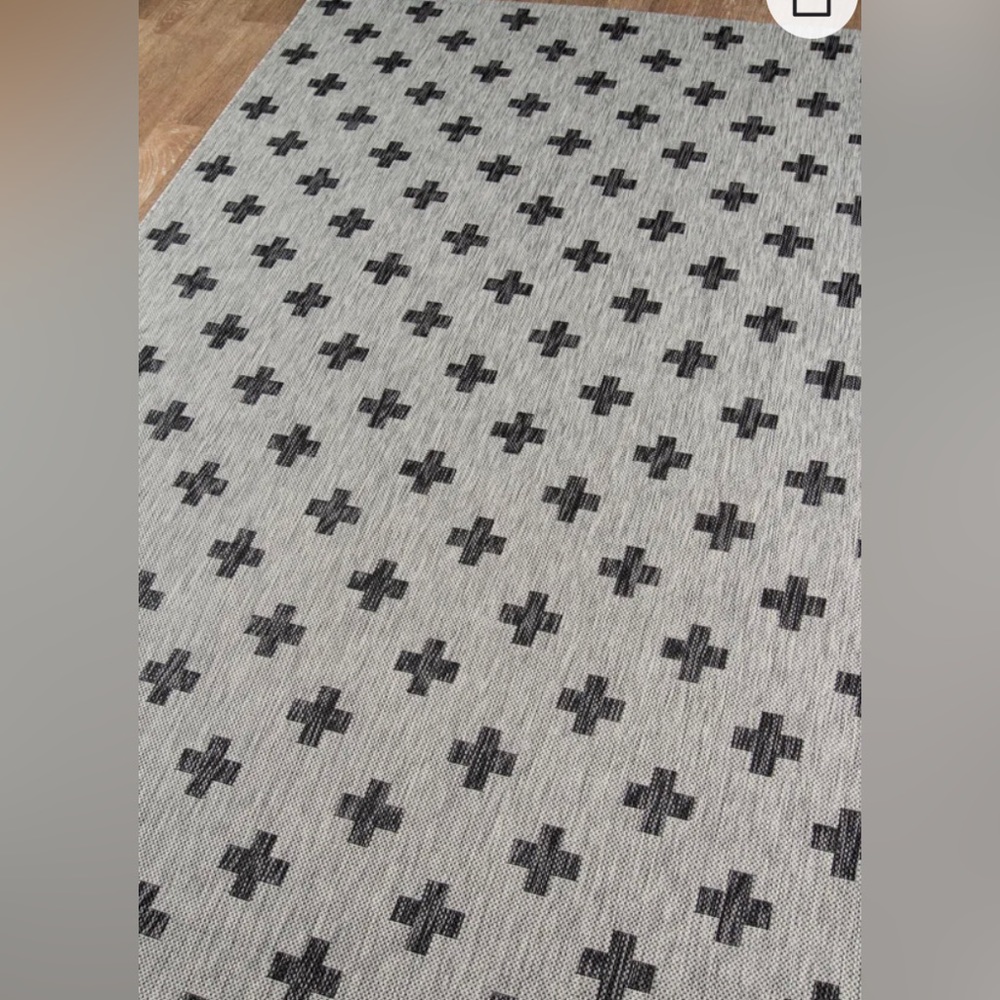 Umbria Geometric black/grey runner